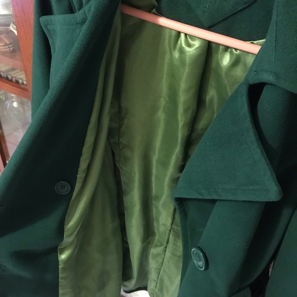 Emerald Jou Jou Almost Velvet Trench - Picture 4 of 8
